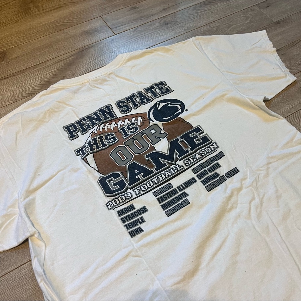2000s y2k penn state football graphic tee